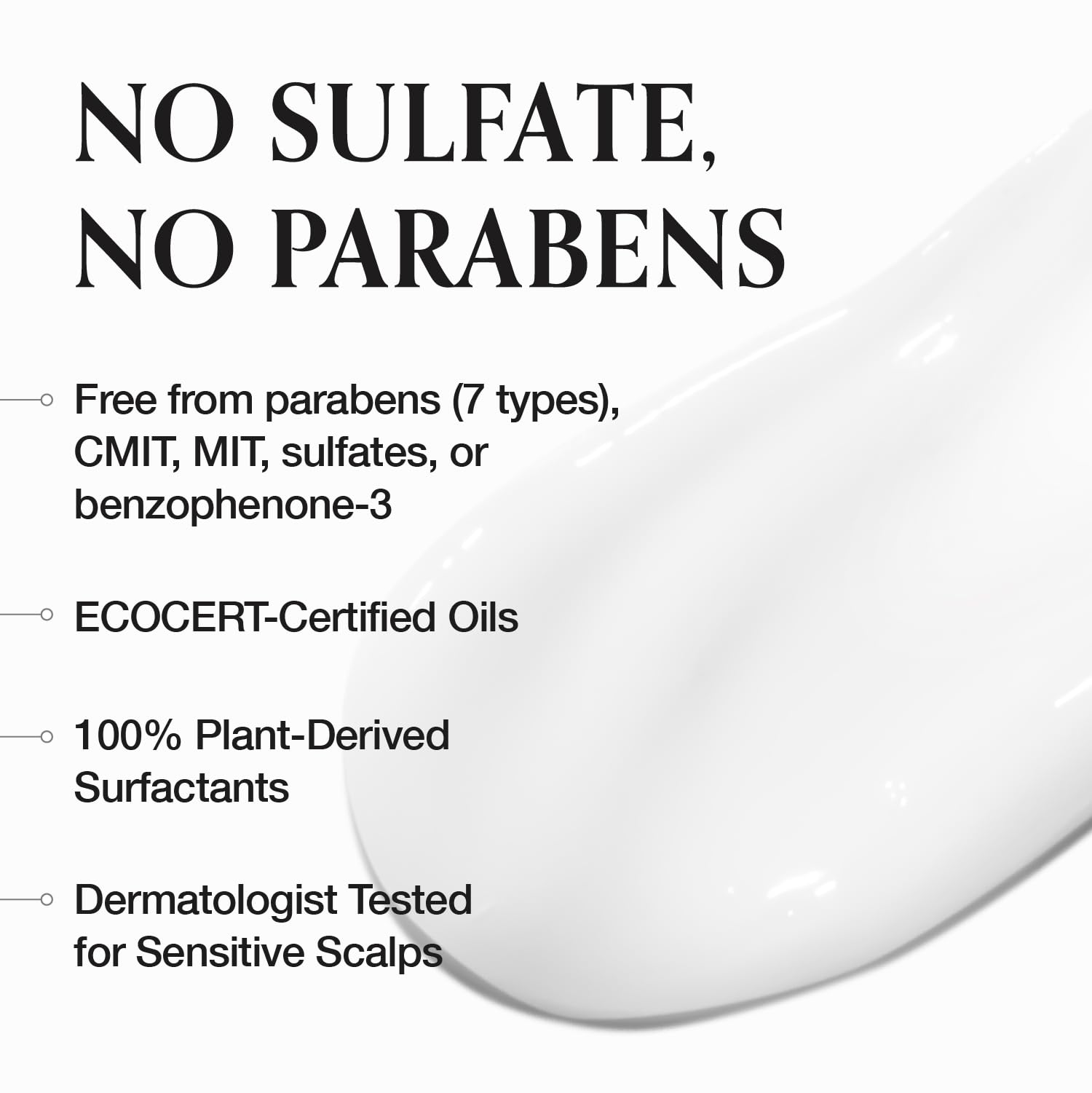 MONCLOS Velvet Hair Treatment after-use finish shows smooth, frizz-free look