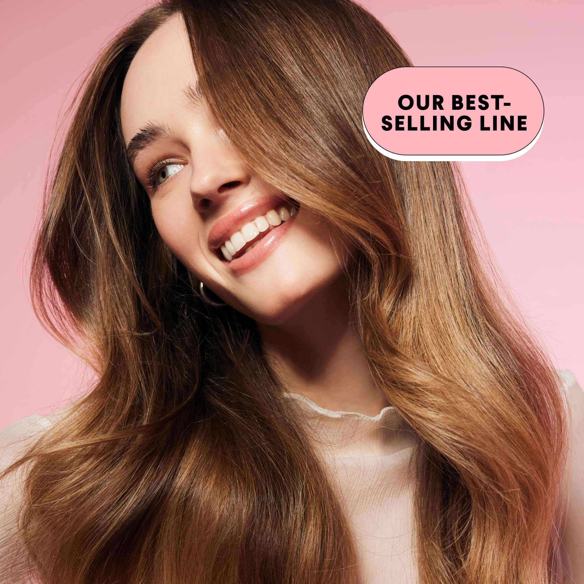 MONDAY Haircare MOISTURE dispensing pump releasing conditioner for smooth styling