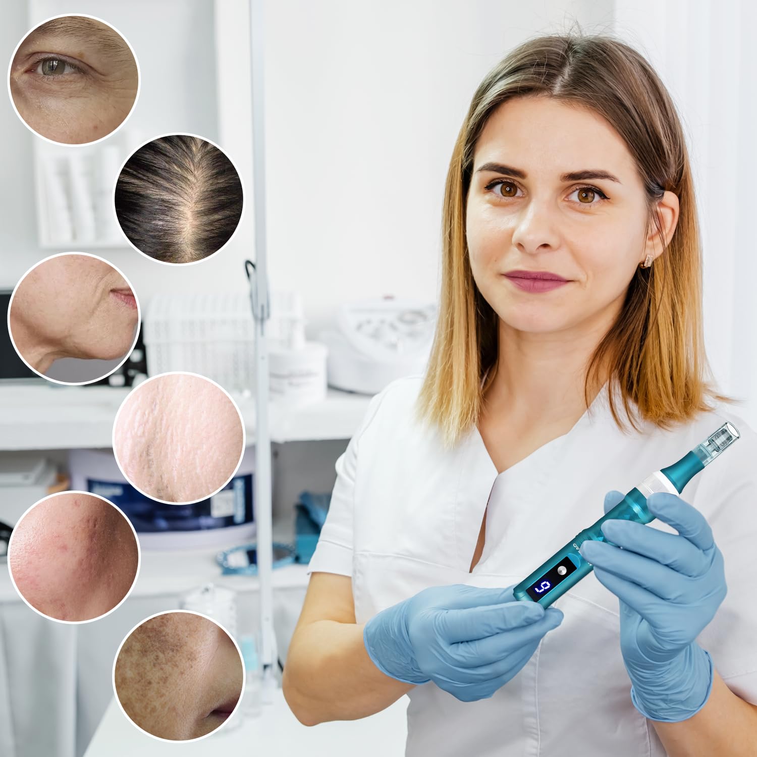 MONESAO Derma Roller Pen portable design, travel-friendly beauty tool.