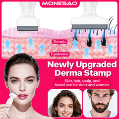 MONESAO Derma Stamp for hair and scalp enhances product absorption and vitality.