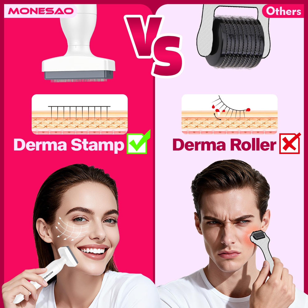 MONESAO Derma Stamp travel kit keeps your routine portable.
