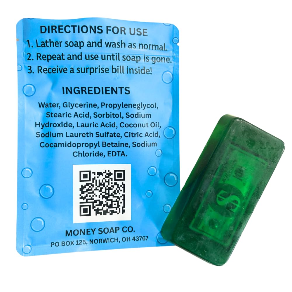 Money Soap pear fragrance energizes daily shower with fresh scent and gentle cleanse.