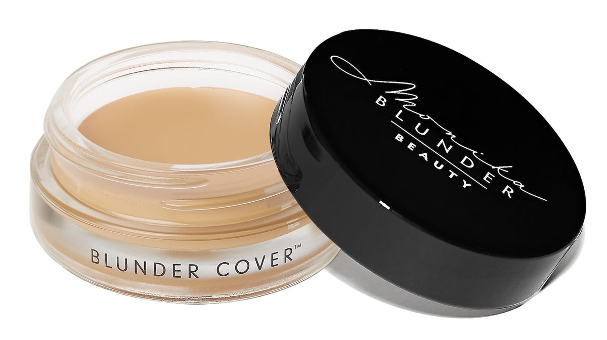 Monika Blunder Beauty Blunder Cover bottle shows portable all-in-one coverage for day-to-night looks.