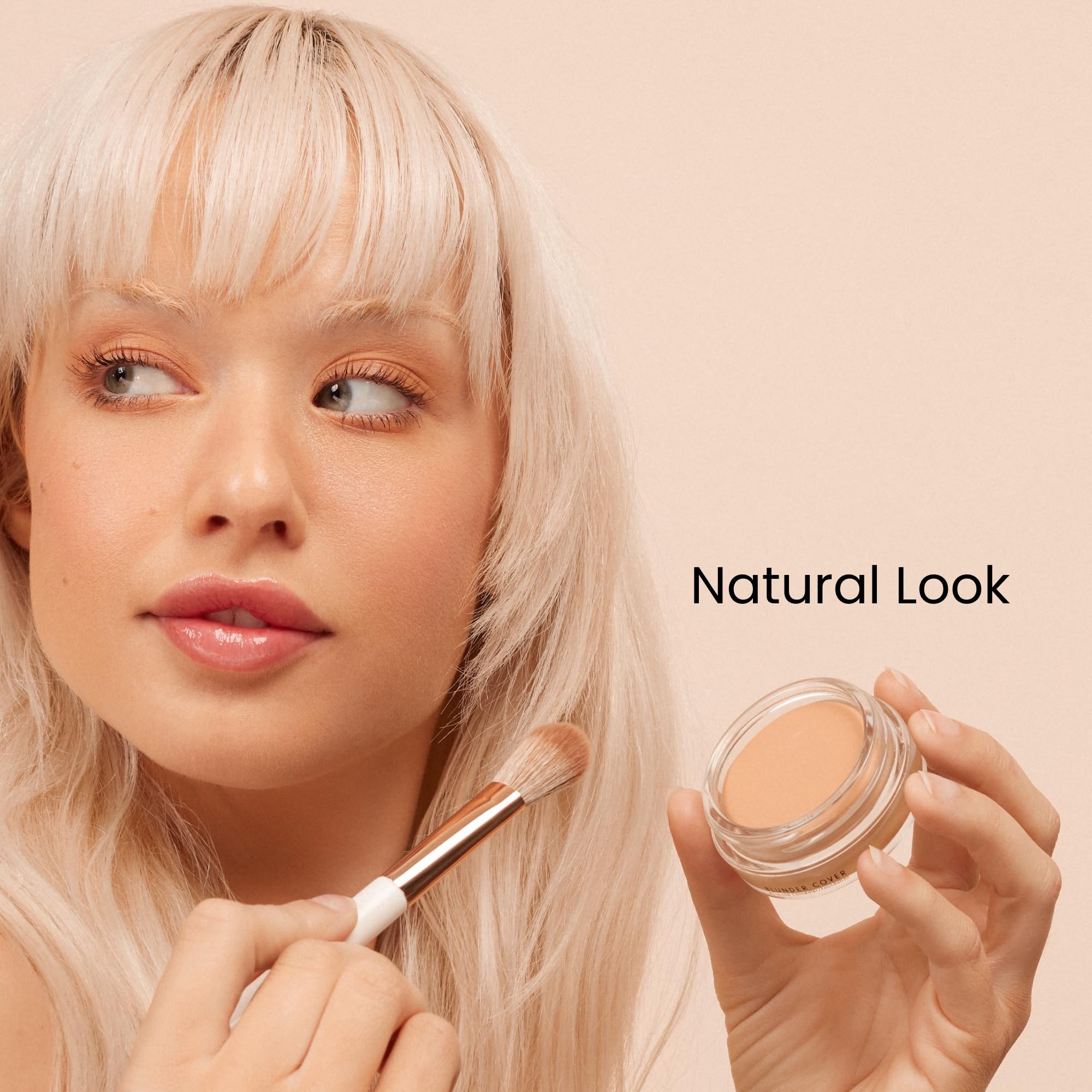 Close-up of creamy Blunder Cover texture blending seamlessly on skin.