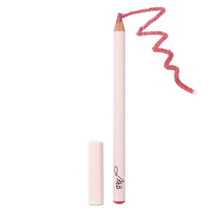 Monika Blunder Beauty Hot Line Lip Liner Davy cool pink side view shows shade guide.