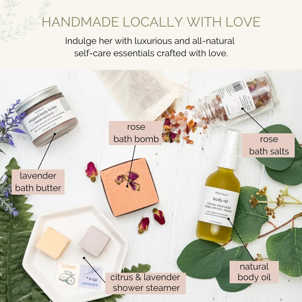 Monsuri bath collection featuring soothing essentials for a calming at-home spa.