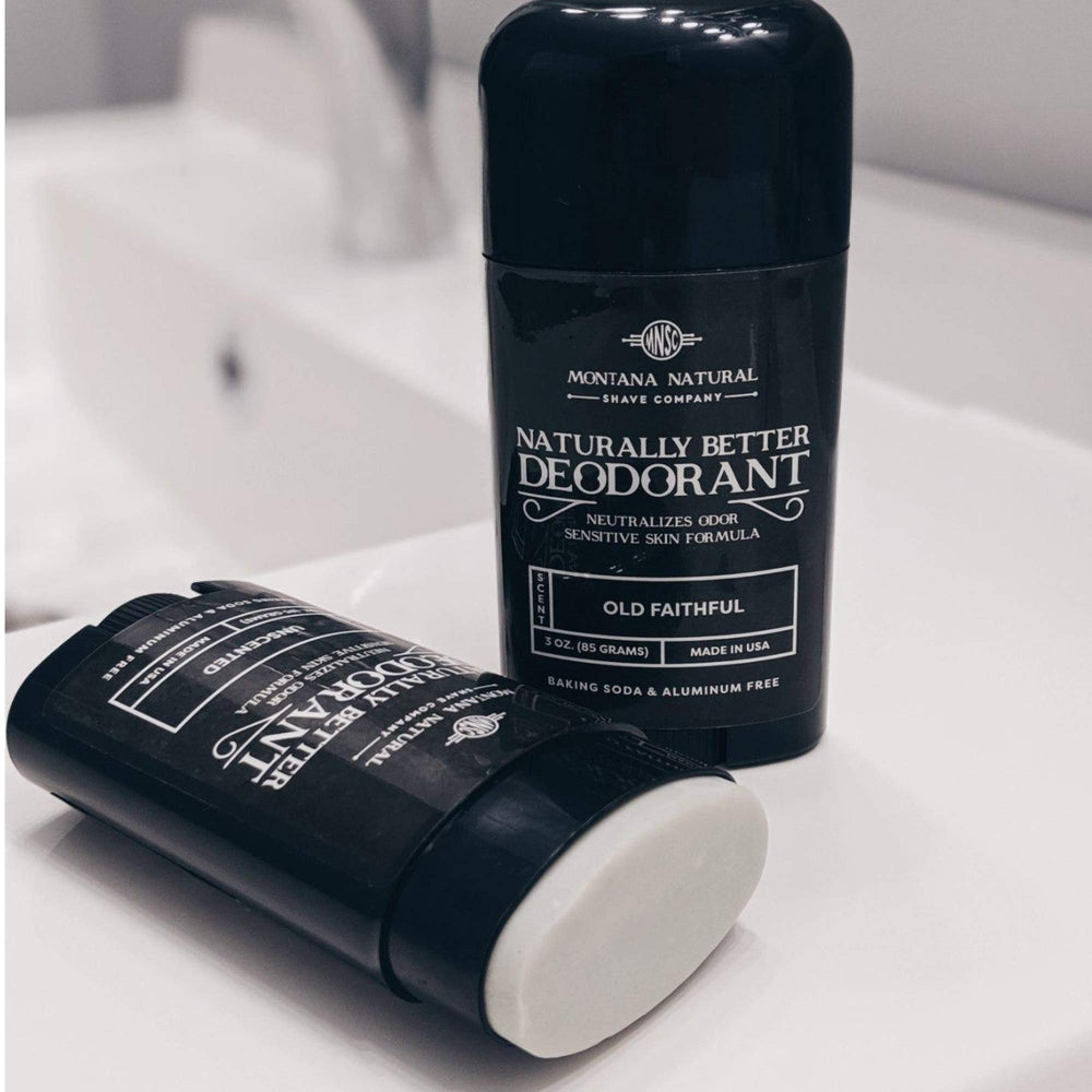 MNSC baking soda-free packaging for sensitive skin by Montana Natural Shave Company