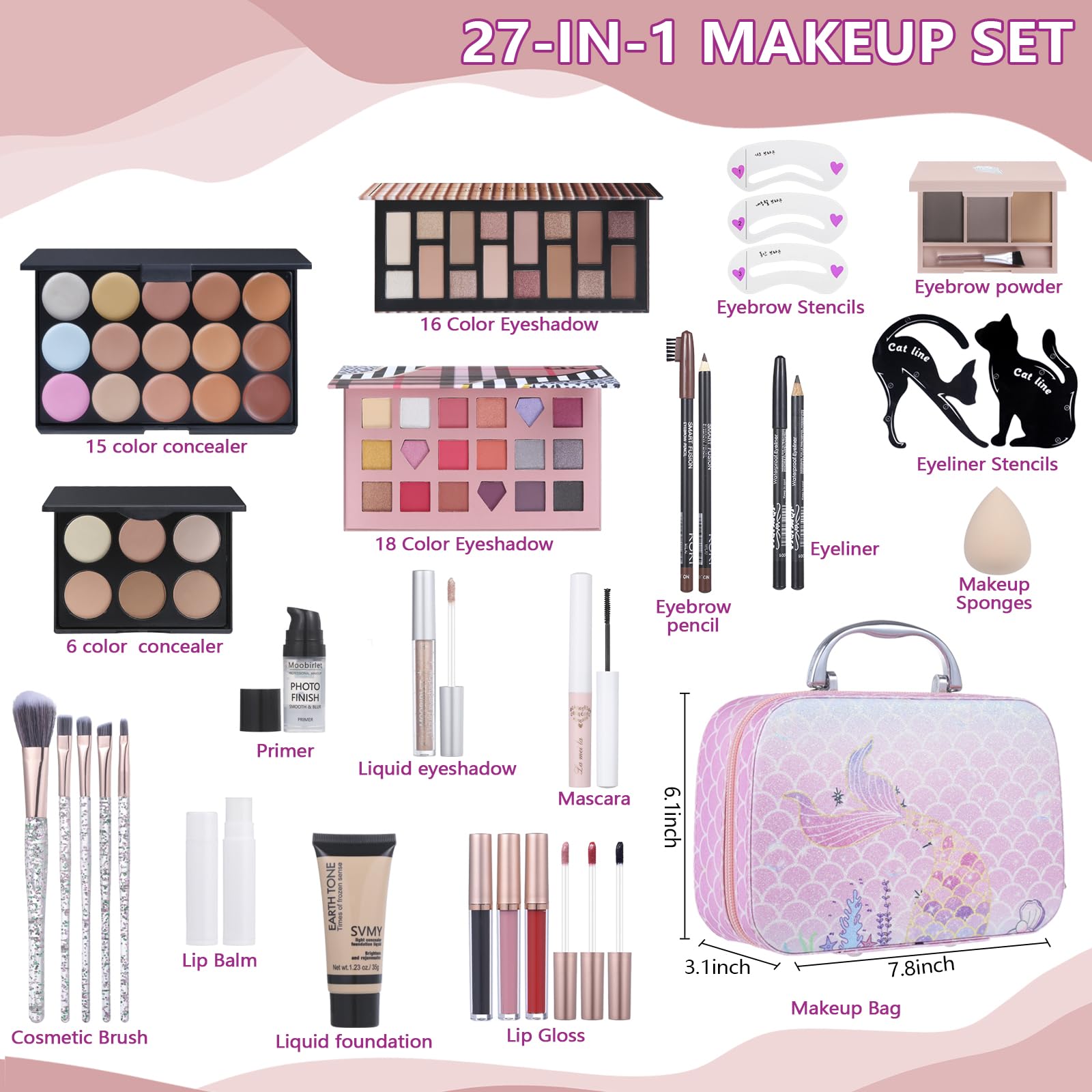 Moobirlet eyeshadow palette with 56 shades for versatile day-to-night looks.