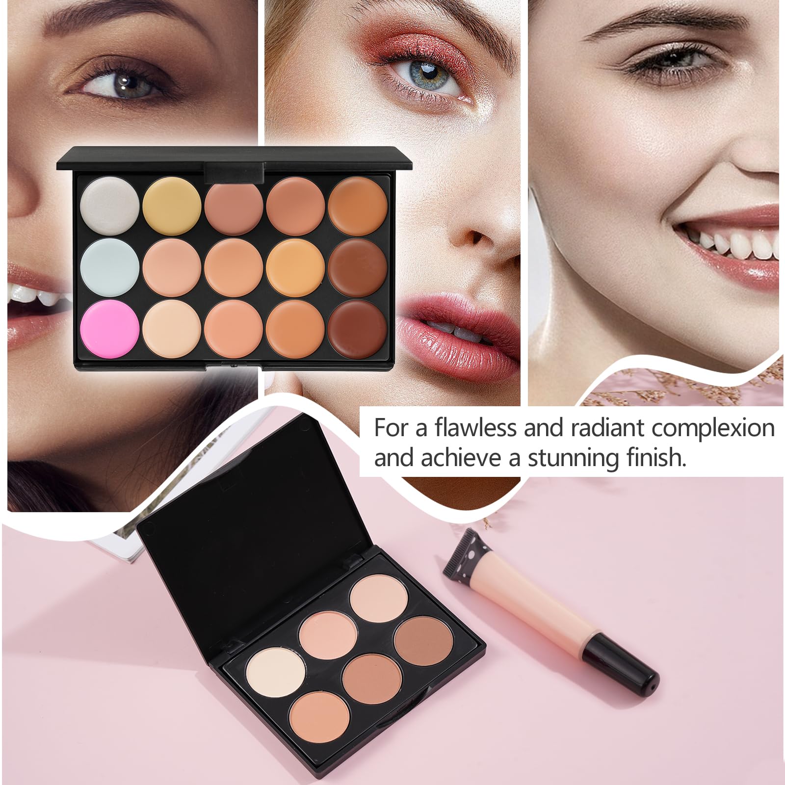 Moobirlet pinceaux maquillage set portable pour un rendu pro.