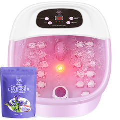 MoodRelish foot spa bath massager showing warm, relaxing heat and jet massage for tired feet