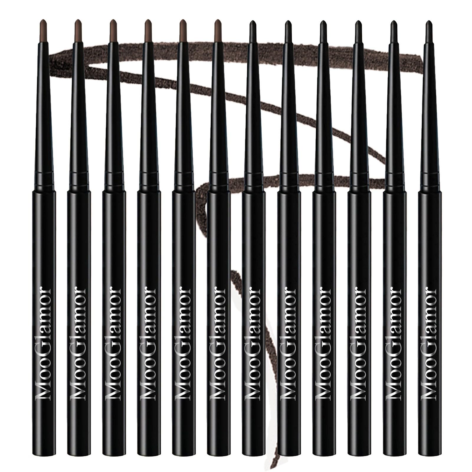 MooGlamor black brown eyeliner pack for quick bold definition