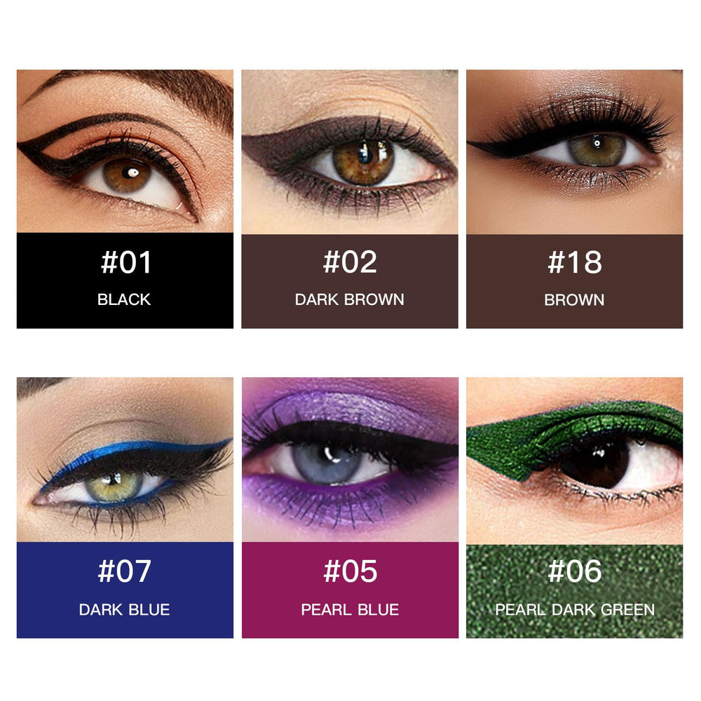 MooGlamor waterproof gel eyeliner offers long-lasting wear with minimal smudge.