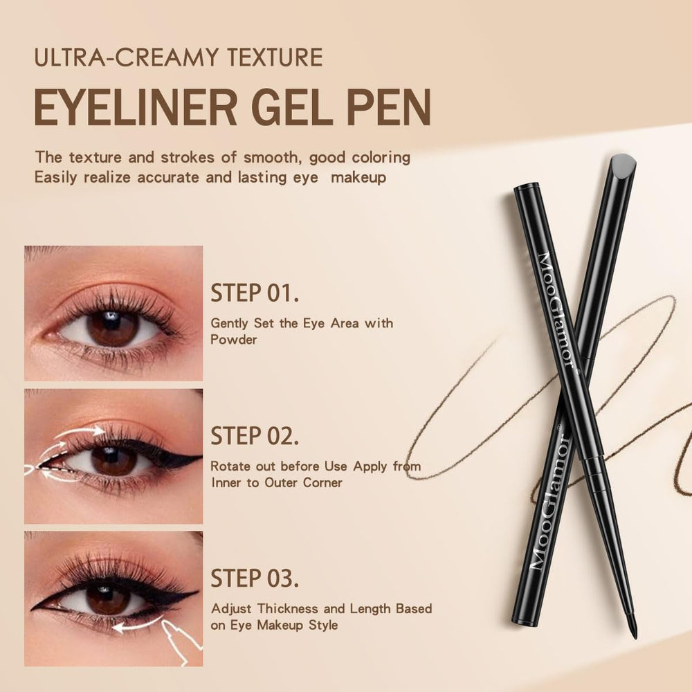 MooGlamor travel-friendly eyeliner case keeps pencils organized