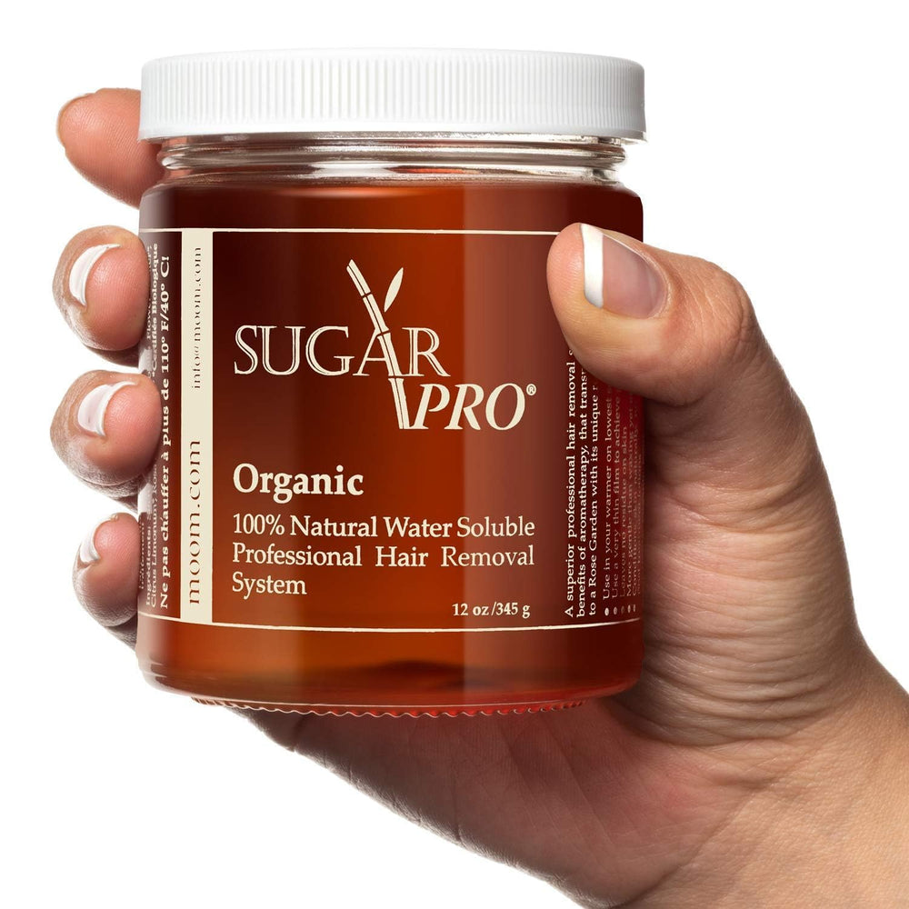 MOOM Sugar Pro wax texture demonstrates smooth paste like consistency for even application