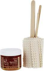 MOOM wooden applicators provide precise application during waxing