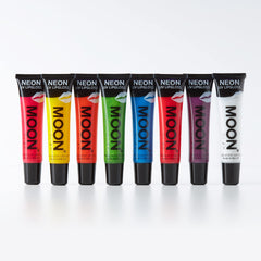 Moon Glow red strawberry lip gloss glows under UV light for luminous lips