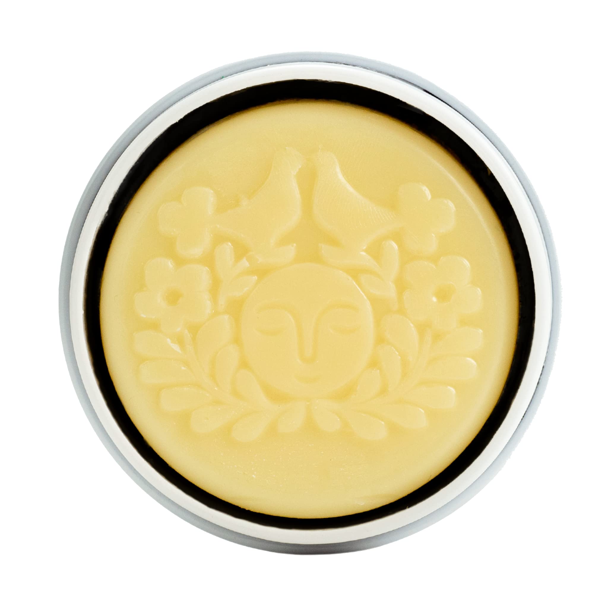 Moon Valley Organics Moon Melt Bar beeswax seal close-up shows deep hydration.