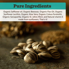 Moon Valley Organics PsoriaSoothe tube close-up shows natural ingredients