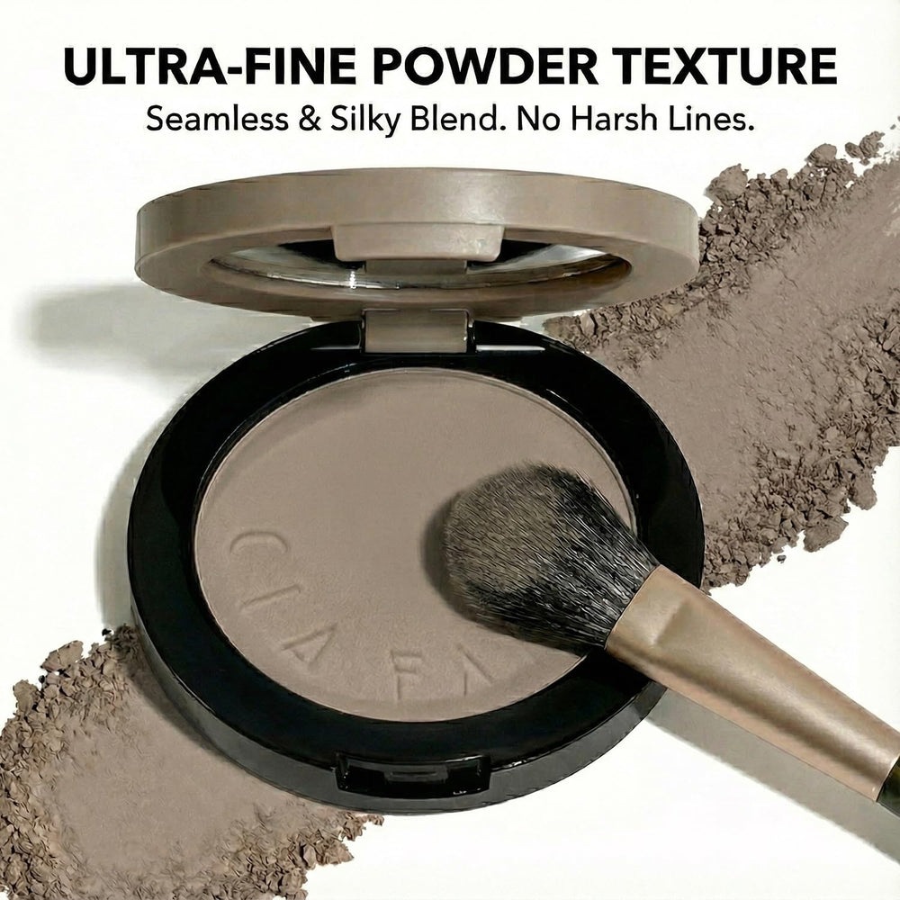 MOONGAZE secure magnetic closure packaging keeps powder contained during travel.