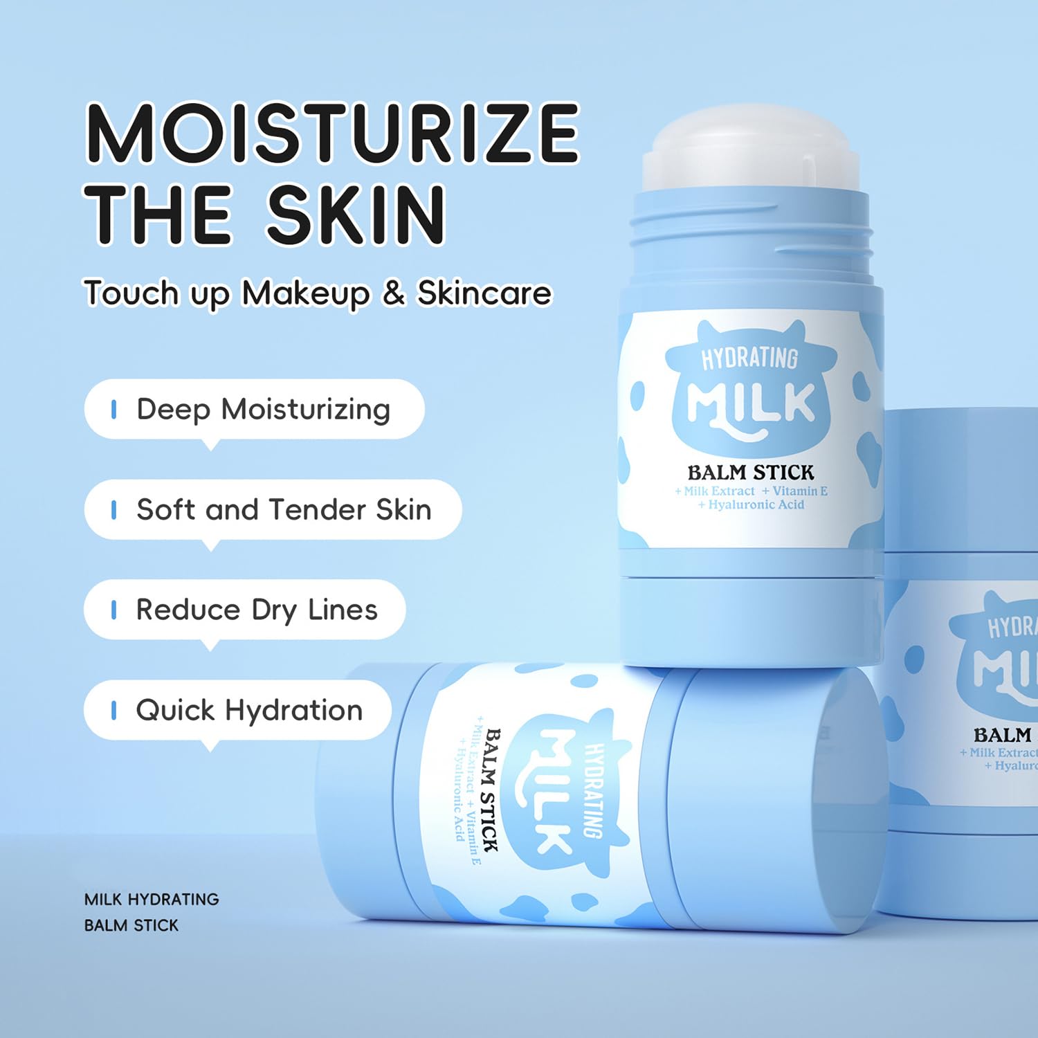 MOONGAZE Milk Skincare Set travel pouch for organization on the go