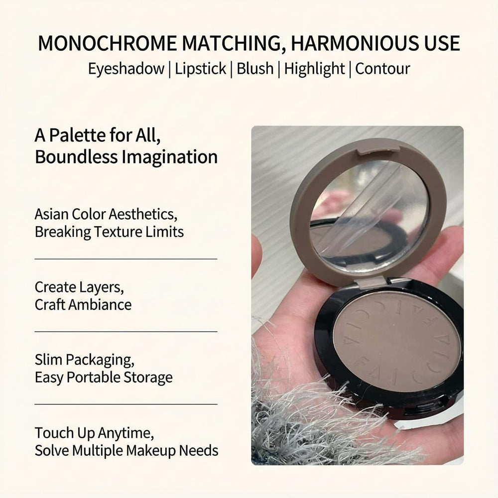 MOONGAZE shade without orange tones for neutral shadow creation.