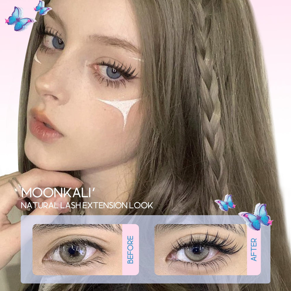 MOONKALI CC curl 10-16mm clusters offering versatile eye shapes and styles.
