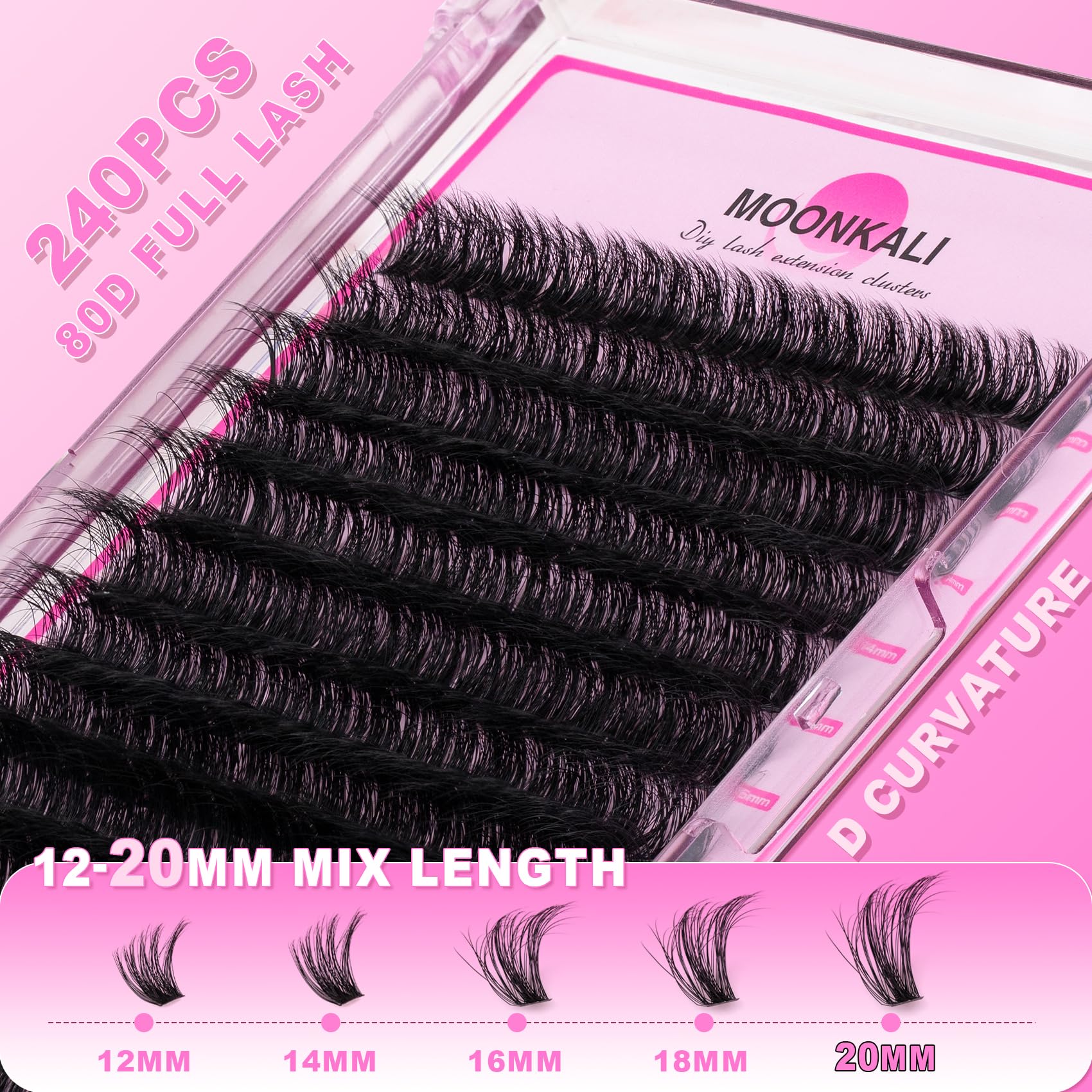 MOONKALI easy-apply DIY lash clusters for simple home styling