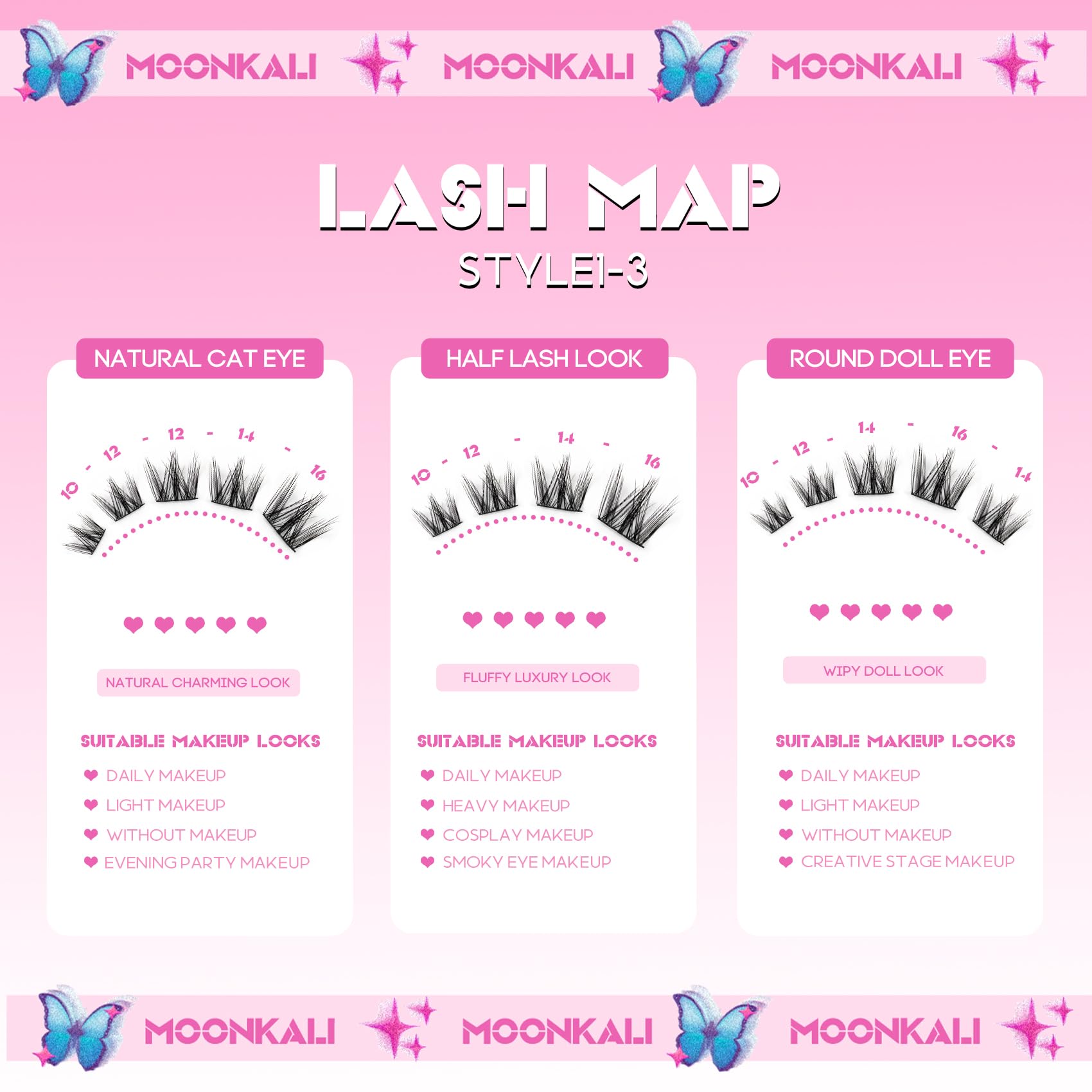MOONKALI manga eye effect clusters deliver a born-with-it look.