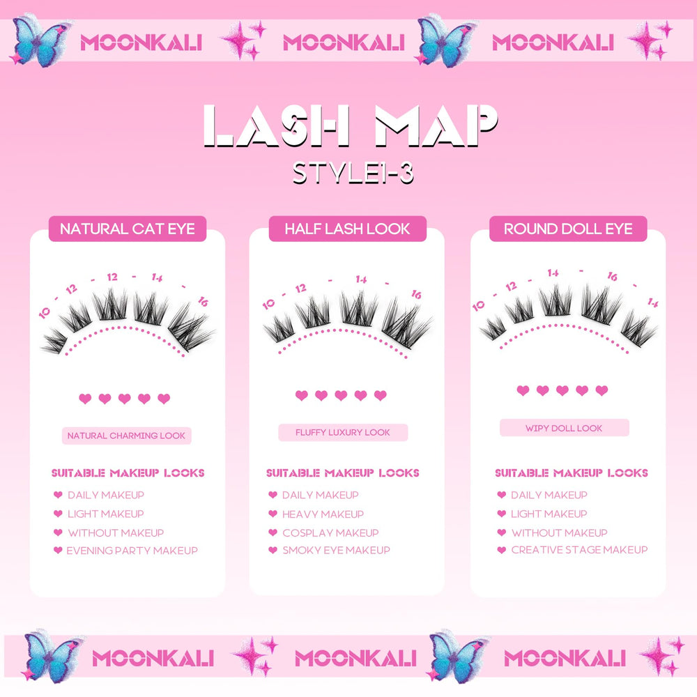 MOONKALI manga eye effect clusters deliver a born-with-it look.