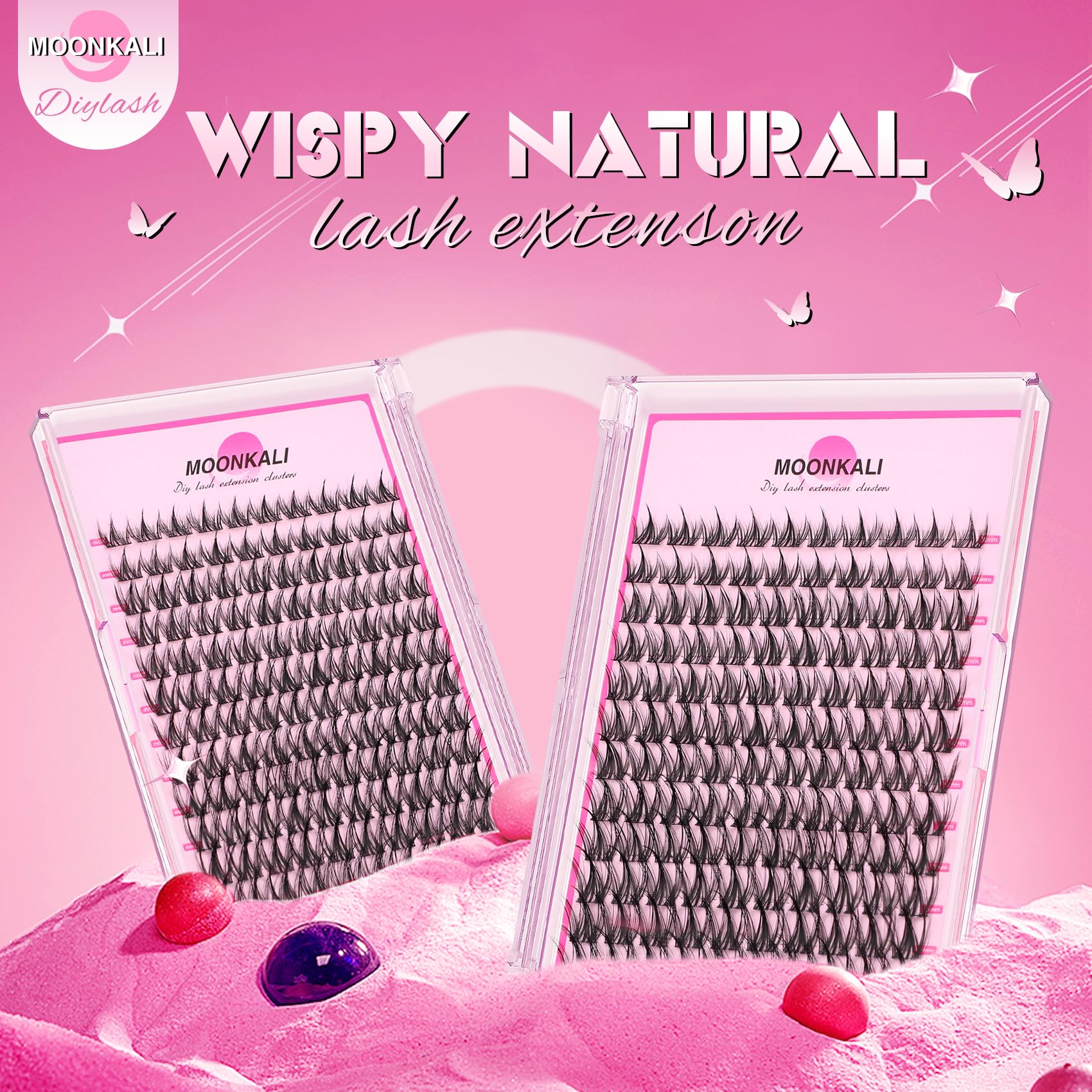 MOONKALI reusable lash clusters save time and money.