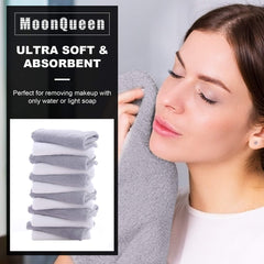 MOONQUEEN soft, ultra-absorbent washcloths gentle on sensitive skin.