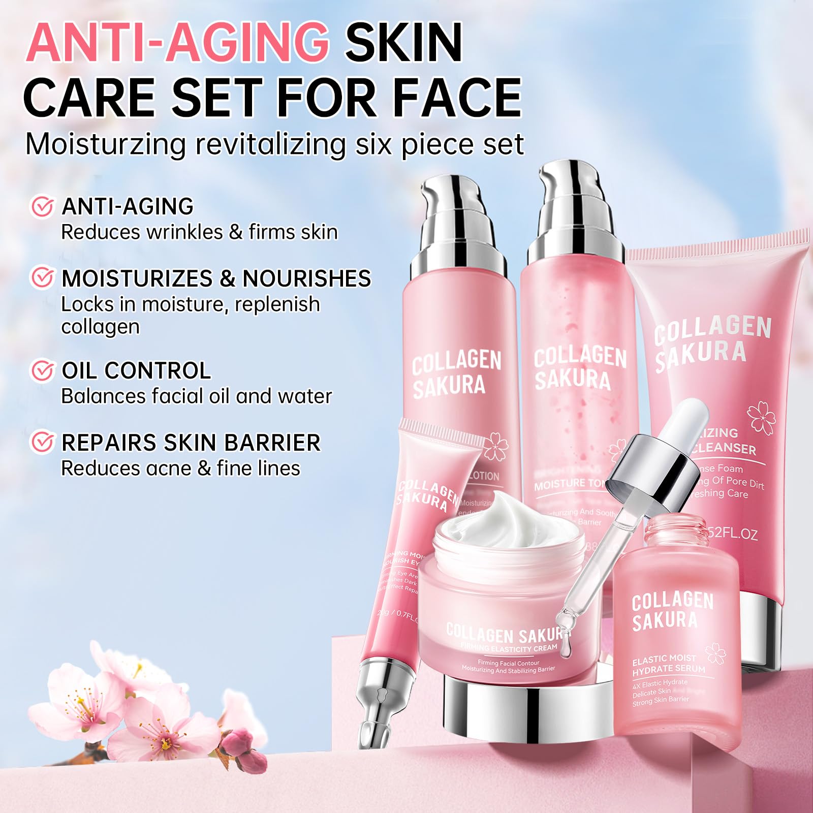 Mopayzer Sakura toner bottle promotes balanced hydration and refined pores.