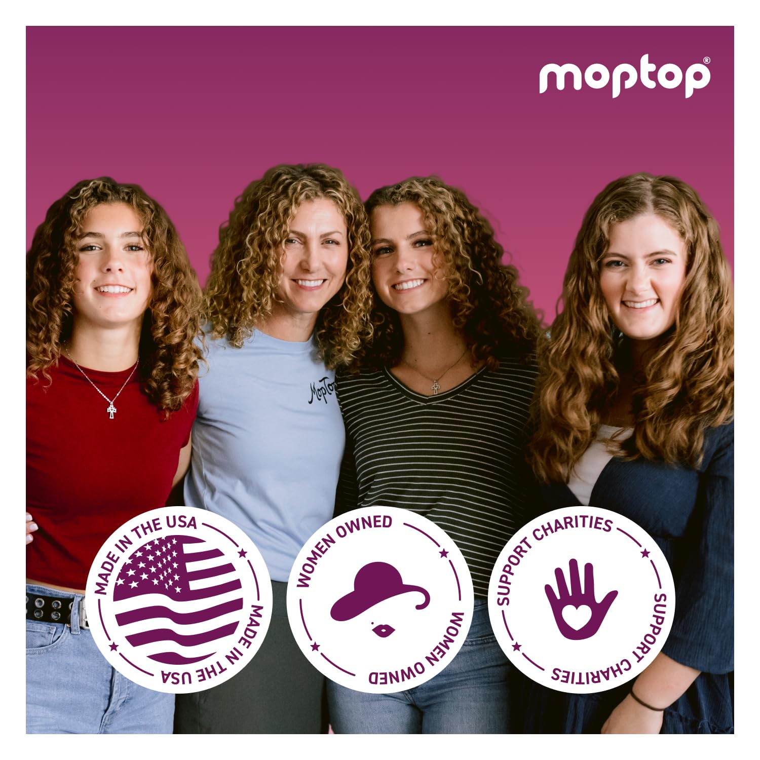 MopTop packaging close-up emphasizing clean formula.