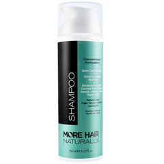 More Hair Naturally Triple Stem Cell Shampoo bottle for fuller-looking hair