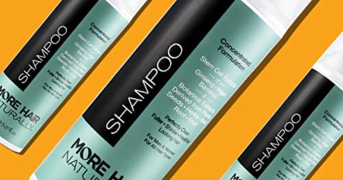 More Hair Naturally shampoo foam texture reveals rich, creamy lather