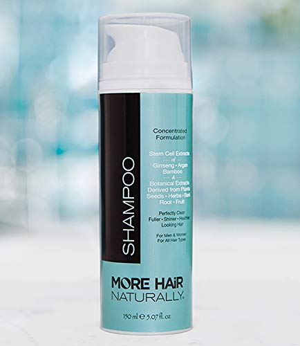 More Hair Naturally shampoo on scalp hints at refreshed balance