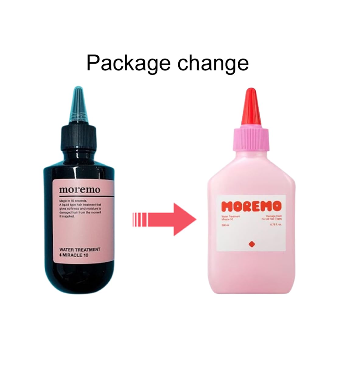 Moremo Water Treatment Miracle 10 action for strengthening damaged fibers.