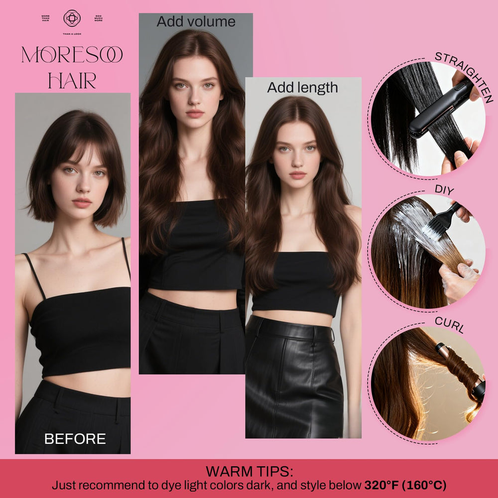 Moresoo color-matched ombre and balayage for natural blends.