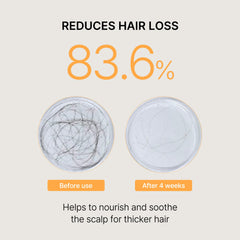 Shampoo bottle with rosemary and green tea imagery for scalp vitality