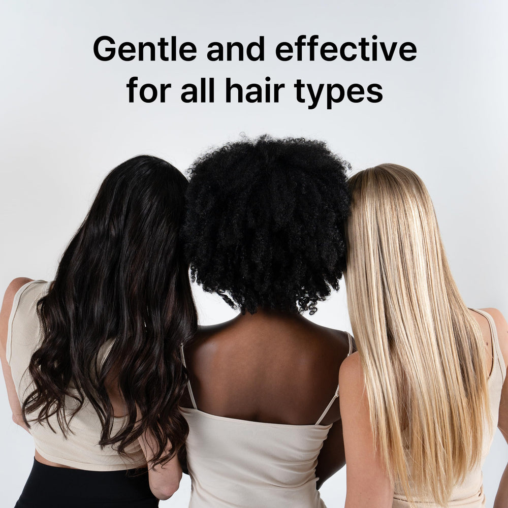 Sulfate-free Morethan8 label indicating gentle, daily-use hair care
