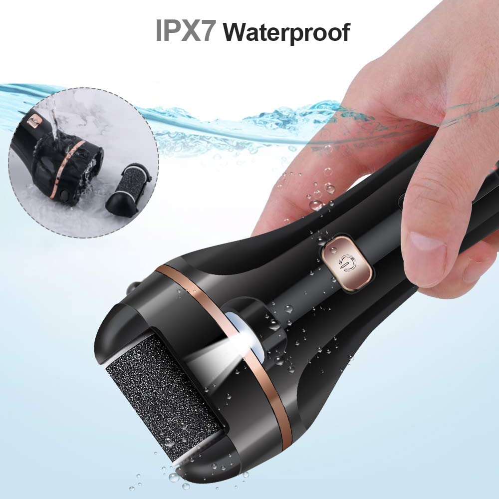 Morevac foot file with waterproof design for easy cleaning after use.