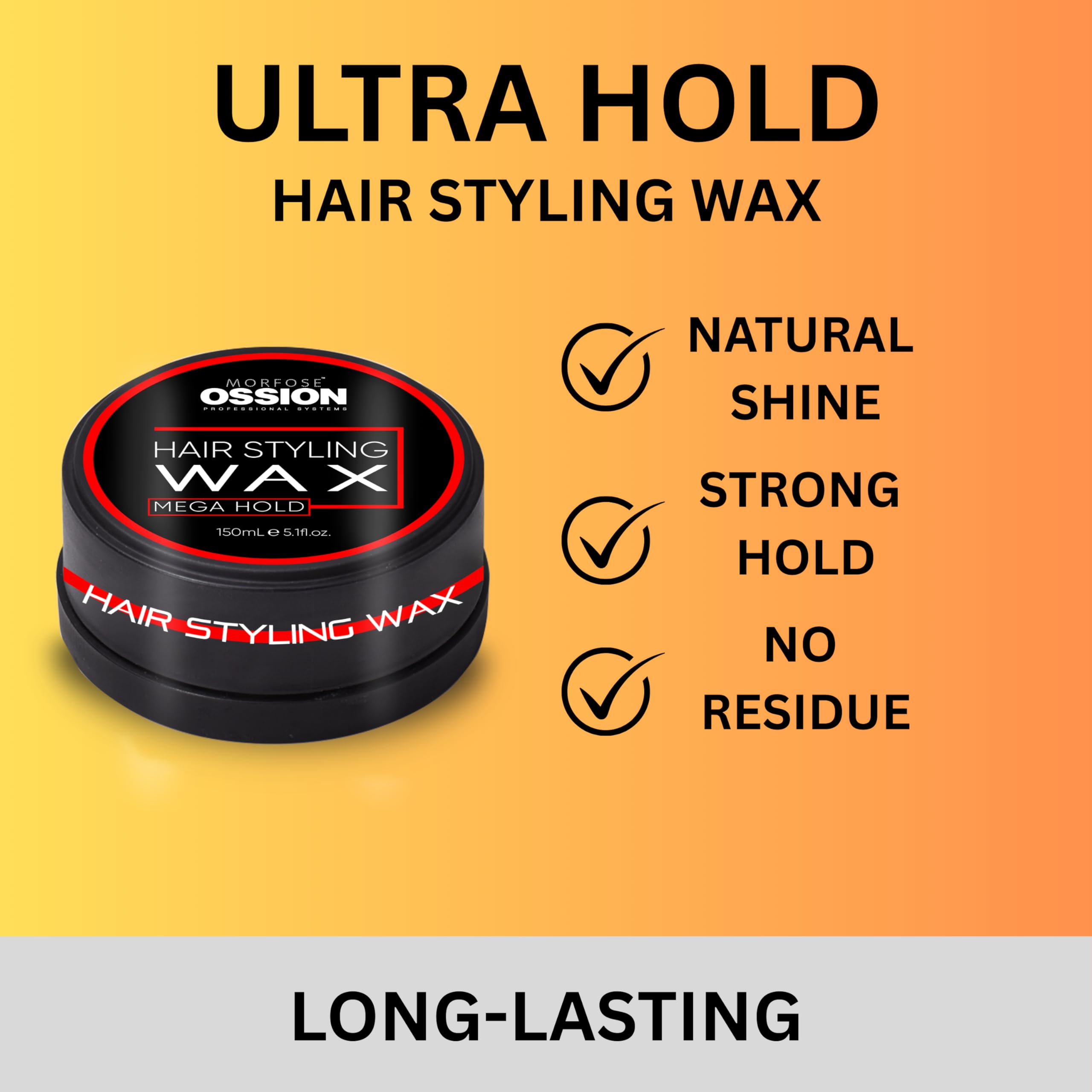 Morfose Barber Wax creamy texture closeup for easy application.