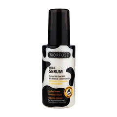 Morfose Milk Therapy Serum bottle offering nourishing, non-greasy care for stronger hair.