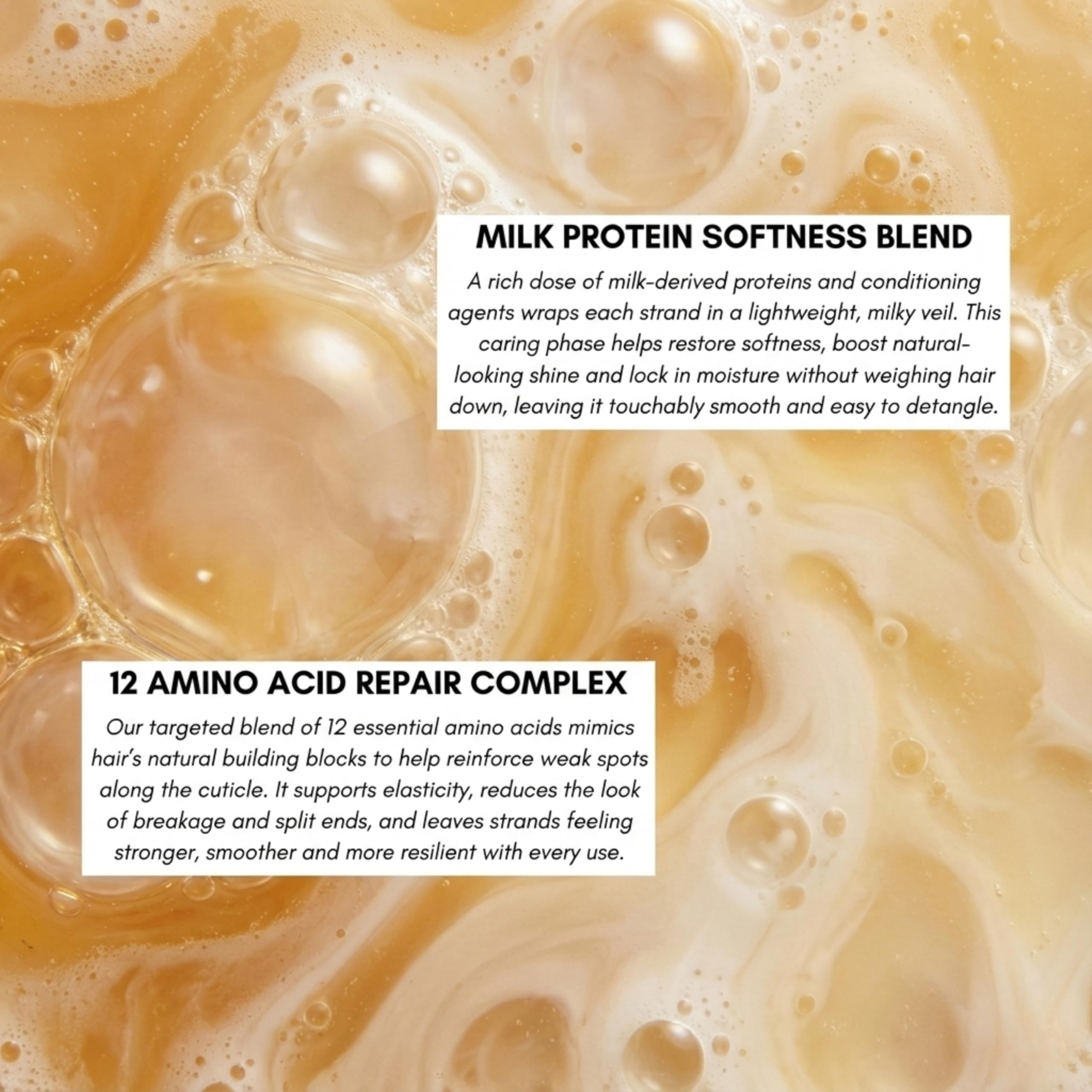 Morfose Milk Therapy Serum adds silky shine and radiance to dull-looking hair.