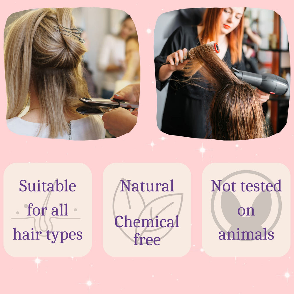 Morfose Sleek shiny hair finish delivers a polished, healthy appearance after use.