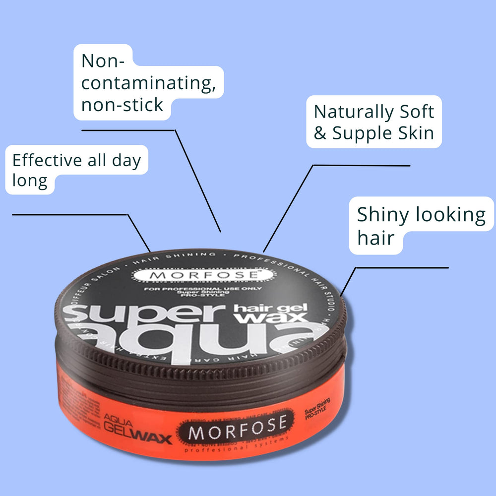 Edge definition with Morfose Super Aqua for precise, sharp styling.