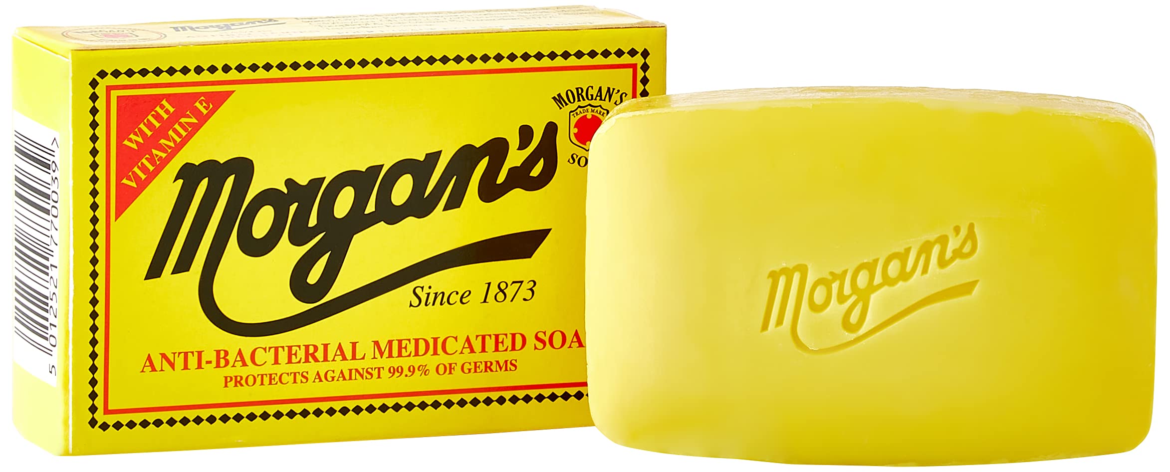 Morgan antibacterial medicated soap bar offers deep cleanse and germ protection