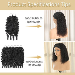 Morgenstar pre-separated crochet hair in hand for quick, tangle-free installation