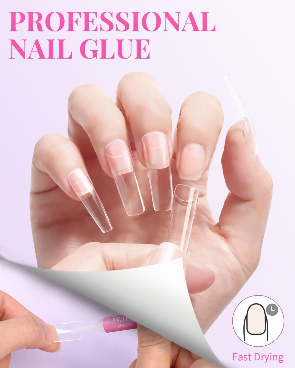 MORGLES acrylic nail clipper for precise trimming of tips