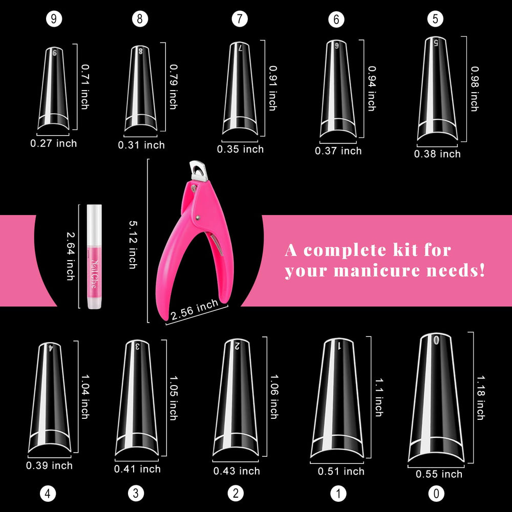 Morgles clear ABS nail tips are durable and non-toxic for safe DIY nails.